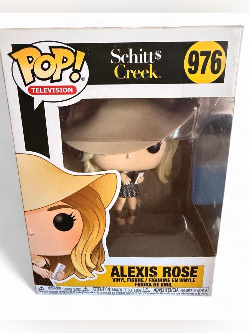 Funko Alexis Rose Vinyl Figure - Beige Hat, Black Polka-Dot Dress